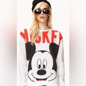 Fashionably Retro Disney Mickey- long sleeve Size Small